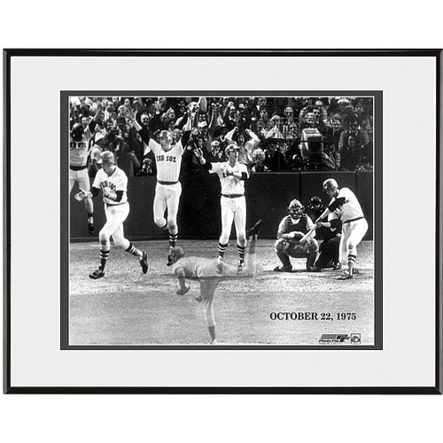 Boston Red Sox Carlton Fisk 1975 Ws Home Run Framed Photo