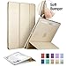 ESR iPad Pro 9.7 Case, [Corner Protection] Soft TPU Bumper Edge Slim Fit Leather Smart Case Cover with Auto Sleep/Wake Compatible for iPad Pro 9.7 inch (2016 Edition)_Champagne Gold