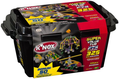 Childrens Toyshop  Toys : K'nex Super Value Build & Play Set + Storage Tub (325pcs)