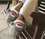 NEW Classic Sock Monkey Plush Slippers Adult Size 10/11