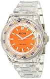 51xYCMNOSgL. SL160  EOS New York Mens 161LCLRORG Plastic Clear Band Watch