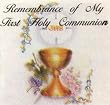 100 First Communion Mini Remembrances Cards in English, 1.5" x 2.5"