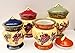 Tuscany Garden Collection Grapes Hand Painted 4pc Canister Set, 84001S by ACK
