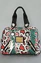 Betsey Johnson The Satchel in Green Painted Pyhton,Bags (Handbags/Totes) for Women
