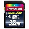 Transcend 32 GB Class 10 SDHC Flash Memory Card (TS32GSDHC10E)