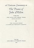 A variorum commentary on the poems of John Milton