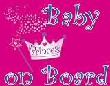 Baby on Board Car Magnet (6x6, princess on board)
