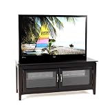 New Classic Furniture 45″ Two-Door Entertainment Console, Espresso
