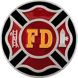 Firefighter Cross Insignia Trailer Hitch Cover Model 10023