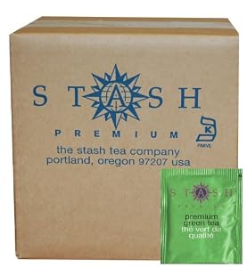 Stash Tea Premium Green Tea, 100 Count Box of Tea Bags in Foil