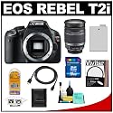 Canon EOS Rebel T2i Digital SLR Camera + EF-S 18-200mm f/3.5-5.6 IS Zoom Lens + 16GB Memory Card + LP-E8 Battery + UV Filter + Accessory Kit