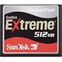 SANDISK SDCFX-512-7 Sandisk 512MB Extreme Cf Card (Retail Package)