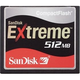 SANDISK SDCFX-512-7 Sandisk 512MB Extreme Cf Card (Retail Package)