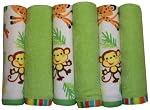 Fisher Price Rainforest Washcloth Set 6-Pack