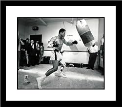 Muhammad Ali Boxing Framed 8x10 Photograph Black and White with Speedbag