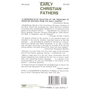 Early Christian Fathers (Library of Christian Classics)