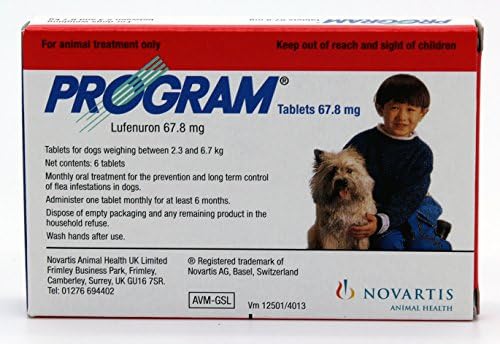 Program Oral Suspension (Red) for Small Dogs 6 Tablets 67.8mg