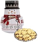Walkers - Pure Butter Shortbread Festive Mini Stars - Snowman Tin - 200g