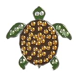 Crystal Golf Ball Marker & Hat/ Visor Clip - Turtle