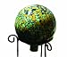 Bird Brain Calypso Gazing Ball,  Green & Orange