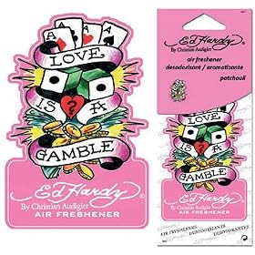 Ed Hardy Love Is a Gamble Air Freshener - Patchouli Scent