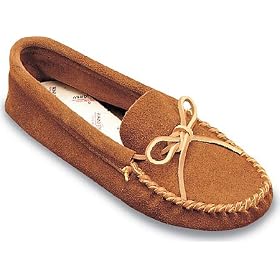 Minnetonka Mens Leather Laced Softsole Moccasin by Minnetonka