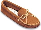 Minnetonka Men's 703 Leather Laced Softsole Moccasin,Brown,10 M US