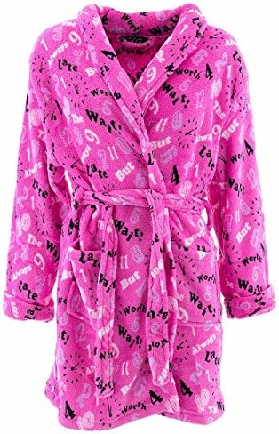 H2G Always Late H2G Pink Plush Bathrobe for Juniors L/XL