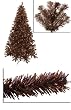 5' Pre-Lit Sparkling Chocolate Brown Artificial Christmas Tree - Clear Lights