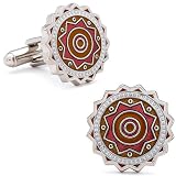 Silver Plated Tuscan Blaze Cufflinks