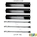bbq factory Replacement Rebuild Kit fits Chargriller 3001, 3008, 3030, 4000, 5050, 5252 ; King Griller 3008, 5252 Gas Grill Stainless Steel Burner & Porcelain Steel Heat Plates