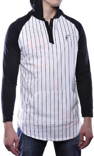 Filthy Dripped Wild Life Baseball Hooded Raglan Shirt Medium