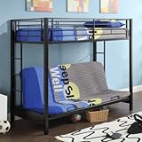 Sunset Twin/Futon Bunk Bed in Black