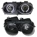 98 99 00 01 ACURA INTEGRA ANGEL EYES BLACK PROJECTOR HEADLIGHTS