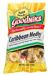 Good Sense Goodniks, Caribbean Medley! Snack Mix, 6-Ounce Bags (Pack of 12)