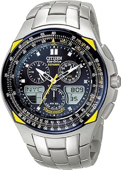 Citizen #JR3090-58L Men's Eco Drive Titanium Blue Angels Skyhawk Watch