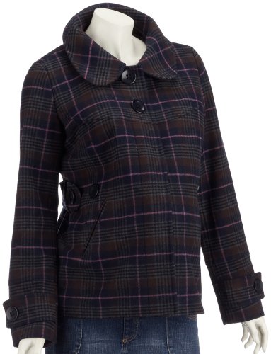 bellybutton Catalin 1943-1 Damen Umstandsmode Jacke, Gr. 34, Blau (blue/ brown chequered)