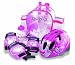 KidCool Helmet, Knee Pads, Bottle and Backpack Pink