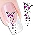 Nail Art Water Butterfly Water Nail Art Decal / Tattoo / Sticker