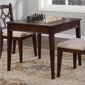 Click here to buy Masterpiece Mahogany Square Game Table by Powell Furniture.