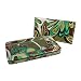 Checkbook Wallets | Flat Wallets - Painted Floral Pattern Thick Fatty Flat Women's Wallet w/ Checkbook Cover (Brown)