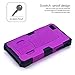SKYLMW iPhone 4 Case, iPhone 4S Case, Powerful Protection [Built in Kickstand], Hybrid Hard Soft Durable Bumper Case Armor Case Back Cover Case for Apple iPhone 4 4S Purple