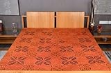 Classic Designer Double Bed Size Bedspread Bed Sheet with Cut, Patch & Thre ....