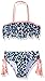 Jantzen Girls' Animal Print Fringe Bikini Swimsuit