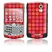 Dots Red Design Protective Skin Decal Faceplate for Blackberry Curve 8300/ 8310/ 8320 Cell Phones