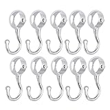 uxcell ワードローブハンガー　フックハンガー　バスルーム　直径22mm　10個