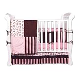 Trend Lab 4 Piece Crib Bedding Set, Bubblegum by Trend Lab