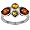 Baltic Multicolor Amber Sterling Silver Classic Ring