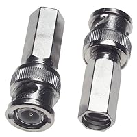 Q1C1 Twist BNC Male Connectors Cable Adapters for RG59 Coaxial Cable Pack of 10