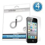 Infinite Products Quasar Screen Protectors for iPhone 4 / 4S (4 Pack) DIAMOND
